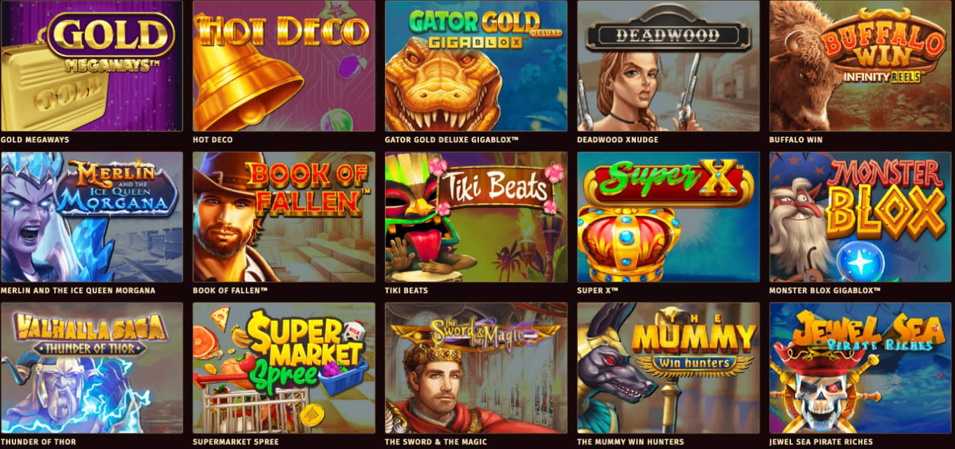 Sélection de jeux de Tropezia Palace Casino