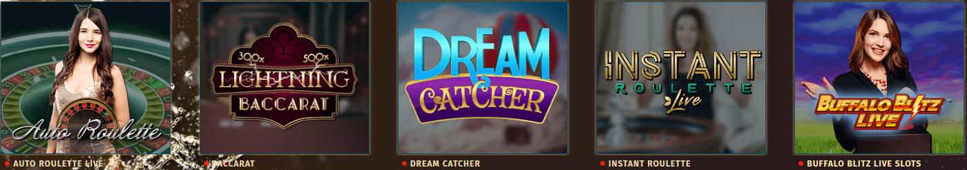 Tables de Baccarat en direct de Tropezia Palace Casino