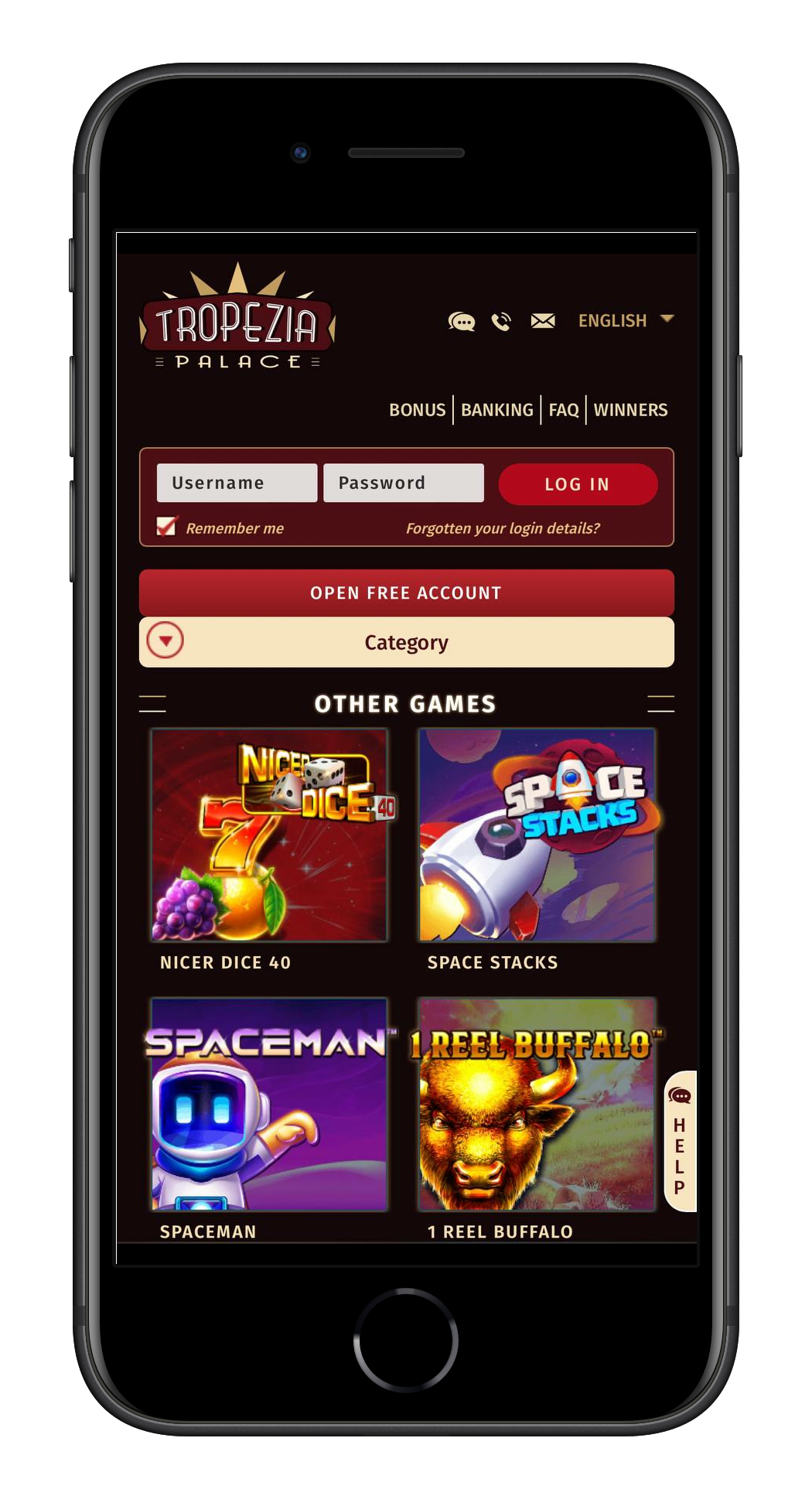 Application mobile du casino Tropezia Palace